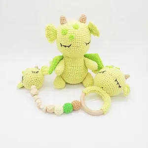 Bán Hàng Nóng Đầy Màu Sắc Crochet Thỏ Răng Bé Mài Vòng Đeo Tay Vòng Cổ Đồ Chơi Trẻ Em