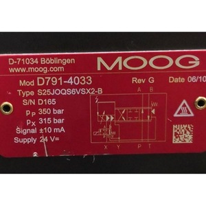 Moog D792-4025 Analog Signal Pilot Servo Valve For Hydraulic Systems <b>Machine</b> Tool Use - Product Image 4
