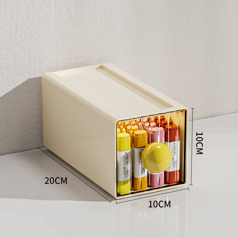 Yellow medium-sized storage box with handle [20*10*10]