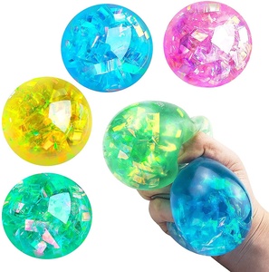 OEM ODM Personnalisé Anti-stress Doux TPR Perles Extensibles Maille Aérée Balle Anti-stress Squishy Jouets Fidget à Presser pour Enfants - Product Image 6