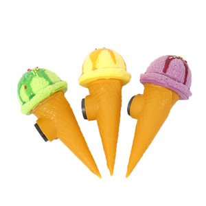 Adornos Modernos Minimalistas y Lindos de Imitación de Bolas de Helado para Refrigerador, Decoración de PU Suave en Colores Arcoíris - Product Image 6
