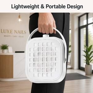Mini aspirateur à poussière pour ongles en plastique, silencieux, avec filtre à poussière, portable, 220V, pour salon de manucure acrylique, usage domestique - Product Image 3