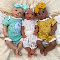 Poupée Bébé en Silicone Corps Entier de 50 cm avec Veines Peintes, Teint de Peau Varié, Nouveau-né Réaliste pour Collection d'Art et Présentation