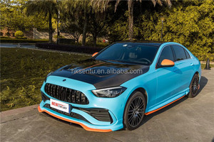 Nouveau capot en fibre de carbone pour Mercedes-Benz Classe C W206, finition brillante, couvercle de capot moteur à visser - Product Image 5