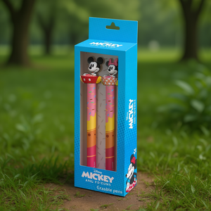 For Dis-ey Mickey and Minnie Mix-Pack of 2 <b>Erasable</b> Gel <b>Pens</b>, Multicolour - Product Image 3