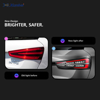 Conjunto de Luces Traseras para Audi Q3 2013-2018, Lámpara Trasera LED Modificada, Luz de Freno, Señal de Giro Secuencial, Repuestos Automotrices