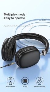 Bán buôn P9 Tai nghe không dây Over-ear Tai nghe sâu bass HIFI âm nhạc tai nghe thể thao PC/PS4 hàng không điện thoại di động - Product Image 6