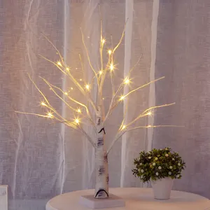 Glanz-LED-Tischlampe künstliches märchenlicht Baum mit 18 LED dekorativer Bonsai-Baumlampe