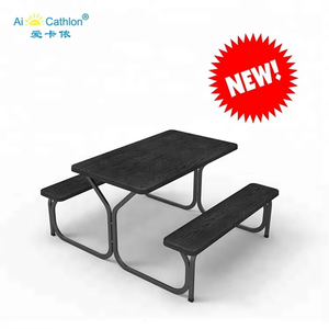 Heavy Duty 220 esterno cortile Picnic festa pranzo pieghevole <span class=keywords><strong>birreria</strong></span> Design in legno birra Set tavolo e panca per evento - Product Image 3
