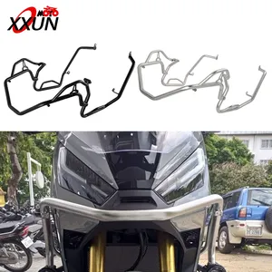 XXUN Motorcycle Lower Upper Engine Guard Protector Bumper Crash Bar for Honda X-ADV 750 XADV 750 Xadv750 2021 2022 2023