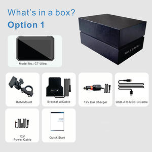 Ricoel Navigateur <span class=keywords><strong>GPS</strong></span> pour moto avec écran détachable de 7 pouces, luminosité de 1000 nits, réseau 4G, étanche IP66, système d'exploitation Android, CarPlay - Product Image 3