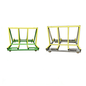Chariot à verre à cadre en <span class=keywords><strong>A</strong></span> robuste AOCHEN, détachable pour un transport sécurisé et peu encombrant de grands panneaux, chariot de manutention pour verre - Product Image 3