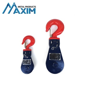 <span class=keywords><strong>2</strong></span>,4 & 8 Tonnen Snatch Block mit Haken für Drahtseil kabel Größe 3/8 ",1/<span class=keywords><strong>2</strong></span>" & 3/4 "Single Pulley Block - Product Image 1