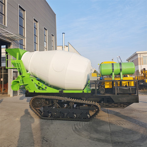 Promotion : Camion malaxeur à béton sur chenilles de 3 m³ avec moteur, boîte de vitesses et transmission hydraulique pour projets de construction - Product Image 3