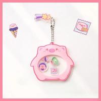 Breloque shaker personnalisée imprimée avec motif de dessin animé kawaii et paillettes flottantes, porte-clés en acrylique pour la décoration de sac à dos