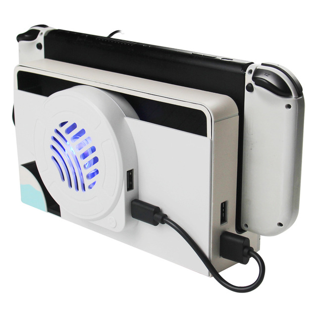 Dock Cooling Fan for Nintendo Switch OLED Original Stand Game Console Dock Cooler with Big Fan USB for Nintendo Switch OLED