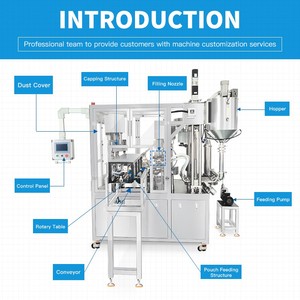 Nhà Máy Giá hiệu quả 6 đầu sữa lỏng nước trái cây vòi <span class=keywords><strong>Pouch</strong></span> Máy chiết rót tự động <span class=keywords><strong>Spout</strong></span> <span class=keywords><strong>Pouch</strong></span> Máy chiết rót - Product Image 3