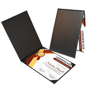 Carpeta de Presentación de Cuero PU de AP Group Industries, Impresión Digital UV con Logotipo, Funda para Diploma de Graduación, Porta Certificados de Negocios