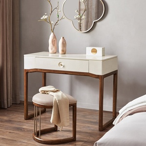 <strong>Make</strong> <strong>up</strong> <strong>Vanity</strong> Table Set with Mirror Modern White for Bedroom - Product Image 3