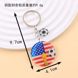 Llavero <span class=keywords><strong>de</strong></span> Plástico Popular con Diseño <span class=keywords><strong>de</strong></span> Bandera Nacional, Llavero Colgante <span class=keywords><strong>de</strong></span> Moda Personalizado <span class=keywords><strong>de</strong></span> Acrílico con Forma <span class=keywords><strong>de</strong></span> Lazo Redondo y Balón <span class=keywords><strong>de</strong></span> Fútbol, ¡Gran Venta! - Product Image 6