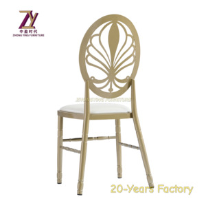 เก้าอี้โลหะ chivari ออกแบบเก้าอี้แต่งงานดูไบเก้าอี้กลางแจ้งเชิงพาณิชย์ - Product Image 5