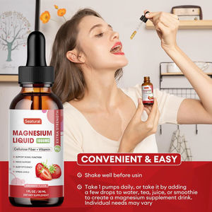 Private Label Natural Magnesium Glycinate Supplement <strong>Liquid</strong> Drops with Fiber, <strong>Bromelain</strong>, Vitamin B,C,D - Product Image 2
