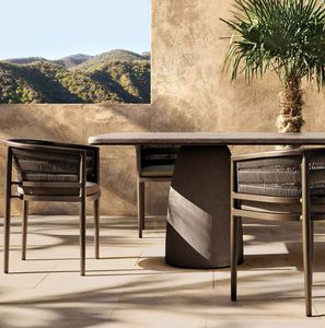 Nouvelle arrivée <span class=keywords><strong>bali</strong></span> resort restaurant meubles PE rotin cadre en aluminium chaise de salle à manger en plein air - Product Image 5