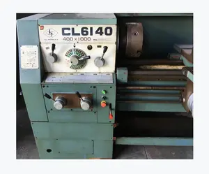 Secondhand 1 meter gap-bed lathe 1000mm table and 400mm swing over bed CL6140 horizontal lathe
