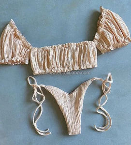 Trajes de Baño NNT 2026 para Mujer, Nuevo Modelo Juvenil con Tirante Superior y Sin Espalda, Bikini Sexy para la Playa - Product Image 1
