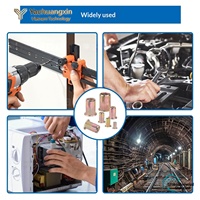 Lot de 100 écrous à riveter à tête plate M3 M4 M5 M6 M8 en acier zingué, kit de quincaillerie industrielle