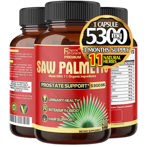 Cápsulas Premium de Saw Palmetto, Ashwagandha y Té Verde para el Apoyo de la Próstata, Energía, Crecimiento del Cabello, Bloqueador de DHT y Salud Digestiva, 60 Unidades - Product Image 1