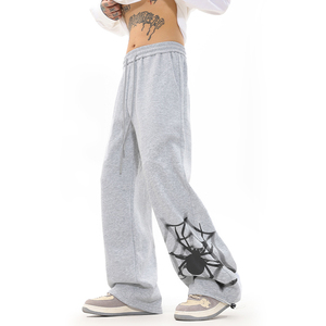 Pantalones Holgados para Hombre, Tejido de Felpa Grueso, Estilo Jogger, Lavado Vintage, Pantalones Deportivos Casuales para Hombre - Product Image 1