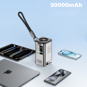 Batterie externe 100W avec charge sans fil Type-C 2 en 1 Chargeur magnétique rapide Affichage LED Alliage d'aluminium - Product Image 5