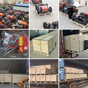 <span class=keywords><strong>Cortacésped</strong></span> Robótico, <span class=keywords><strong>Cortacésped</strong></span> Profesional de Gasolina con <span class=keywords><strong>Tracción</strong></span> en las Cuatro Ruedas y Ancho de Corte de 550 mm para Terrenos Inclinados, Huertos y Campos de Cultivo - Product Image 5