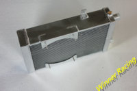 Radiateur en aluminium + ventilateur compatible avec Lotus Europa 1.5L/1.6L 1966-1976 M/T Refroidissement du moteur