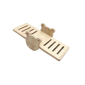 En gros, Maisonnette pour hamster en bois, Nid de repos, Balançoire, Balançoire à bascule, Villa à deux étages, Style moderne Teddy Bear, Pour usage intérieur, Jouet d'aménagement paysager - Product Image 5