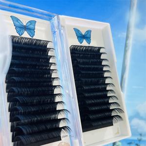 Tùy chỉnh 0.03mm tối màu đen lông mi cá nhân giả lông mi mở rộng Matte Cashmere <span class=keywords><strong>Lash</strong></span> khay Mega khối lượng handmade mềm mở rộng - Product Image 4