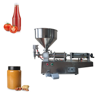 Machine de remplissage semi-automatique à piston KT-500 robuste pour pâte et liquides à usage commercial