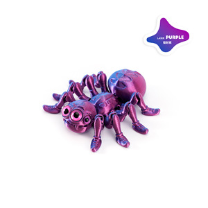 <span class=keywords><strong>Ragno</strong></span> di Vetro Stampato in 3D, <span class=keywords><strong>Giocattolo</strong></span> Animale Simulato Strisciante e Mobile, Decorazione da Scrivania Multiocchiata, Vendita Calda Transfrontaliera - Product Image 2
