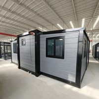 Casa Contenedor Económica de 20 pies, Expandible, Casa Pequeña de 2 o 3 Dormitorios, Casa Contenedor Prefabricada, Casas Móviles Hechas en China