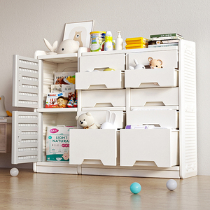 Table d'alimentation <span class=keywords><strong>de</strong></span> chambre à coucher Tiroirs <span class=keywords><strong>de</strong></span> <span class=keywords><strong>rangement</strong></span> pour bébé anti-poussière Armoire à jouets pour chambre d'enfants Jeu Armoires pour enfants en plastique - Product Image 5
