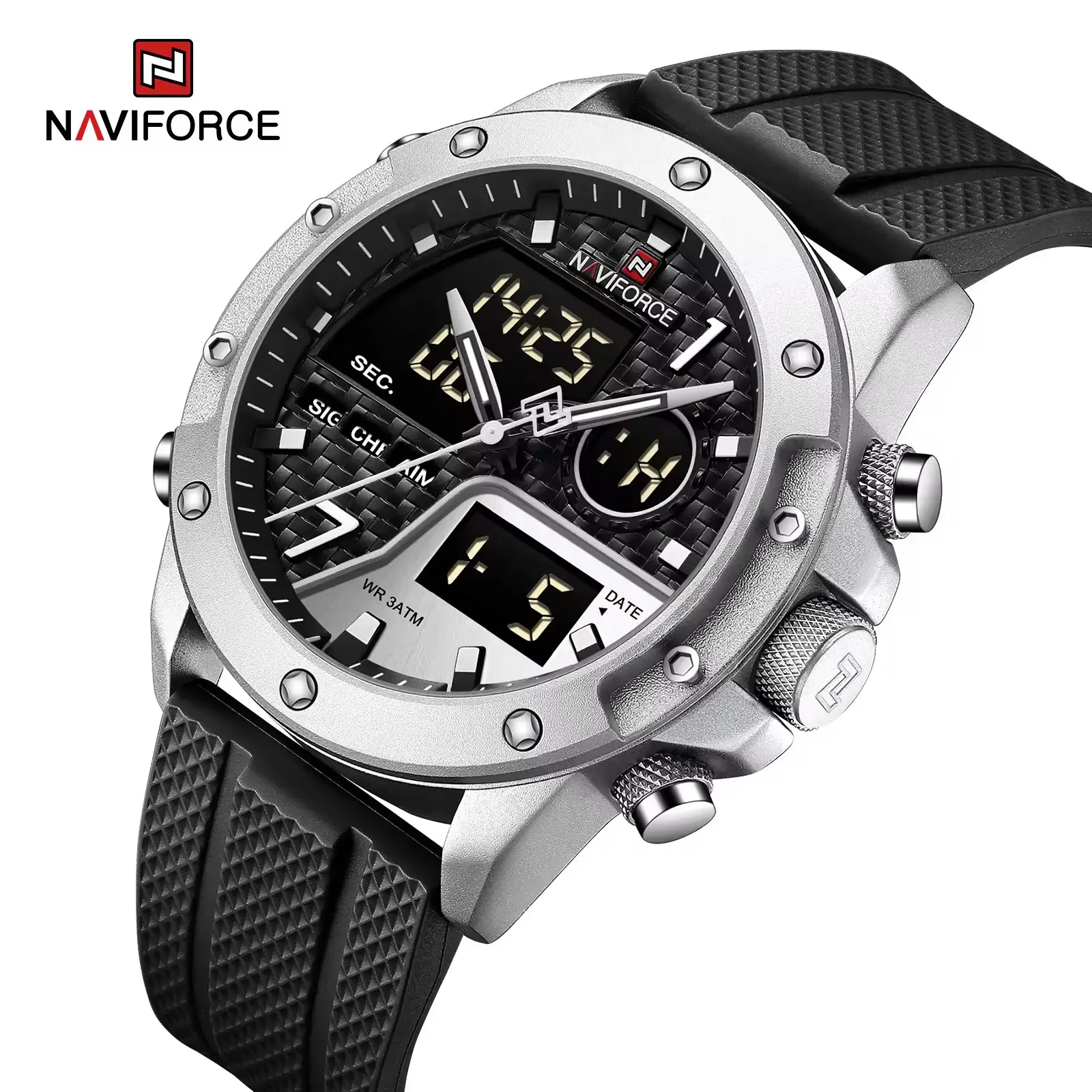 NAVIFORCE Militäruhr Herren Sport Armeeuhren Originalmode Herren-Quartzuhren wasserdichte Uhr Uhr für Herren Reloj Hombre