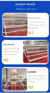 Offre Spéciale : Cage à Poulets Galvanisée à 3/4 Niveaux, Poulailler Commercial Automatique Multifonctionnel pour Élevage de Poulets - Product Image 5