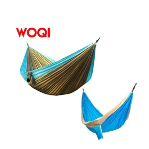 WOQI Gartenmöbel tragbare Mini leichte Camping Nylon Hängematte mit kostenlosen Baum gurten