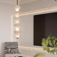 Luminaire suspendu en marbre naturel de style italien luxueux avec albâtre espagnol pour hall d'hôtel, salon, îlot, villa, hall