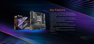 Placa base para juegos Ultra duradera GIGABYTES <span class=keywords><strong>B650</strong></span> AORUS ELITE AX para placa base DDR5 de pantalla múltiple - Product Image 5