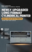 Peralatan Printer Inkjet UV CMYK I3200 Kecepatan Tinggi untuk Mencetak Tongkat Hiking, Tongkat Baseball, Tongkat Biliar, dan Joran Pancing
