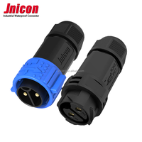 Connecteur de câble en plastique étanche Jnicon M25 Assembly étanche IP67 électrique 2 3 5 6 8 12 17 18 20 22 broches alimentation et signal
