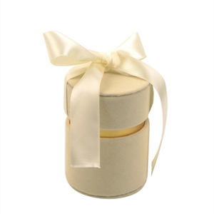 Custom Luxury High-end Round Velvet Gift Box Packaging Small Box for <strong>Wedding</strong> Favors Candied <strong>Packing</strong> with Ribbon - Product Image 6