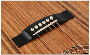 41 pollici Commercio All'ingrosso OEM Noce Finitura <span class=keywords><strong>Satinata</strong></span> <span class=keywords><strong>Chitarra</strong></span> Acustica in legno - Product Image 4